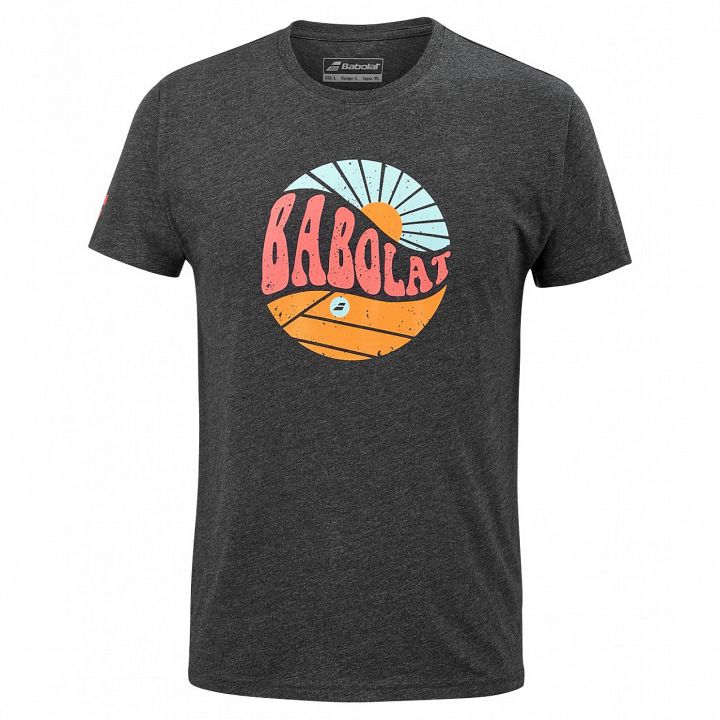 Babolat Exercise Vintage Tee Heather Black